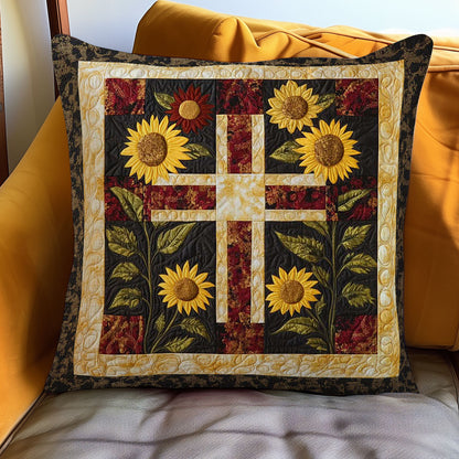 Cross And Sunflowers WN0208070CL Quilt Pillow Case