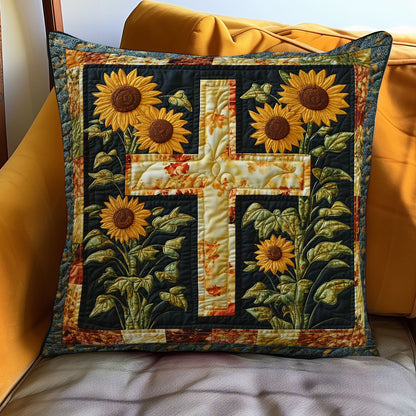 Cross & Sunflowers WN0208069CL Quilt Pillow Case