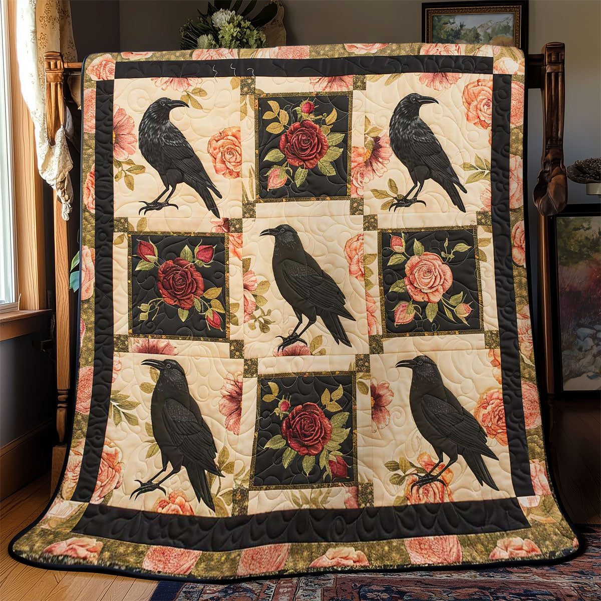 Crow Rose Enchantment WN2108159CL Quilt