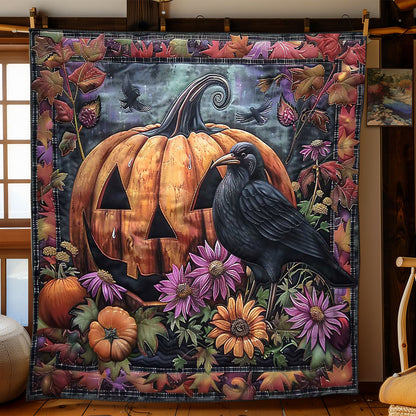 Crow's Pumpkin Perch WN1908073CL Quilt