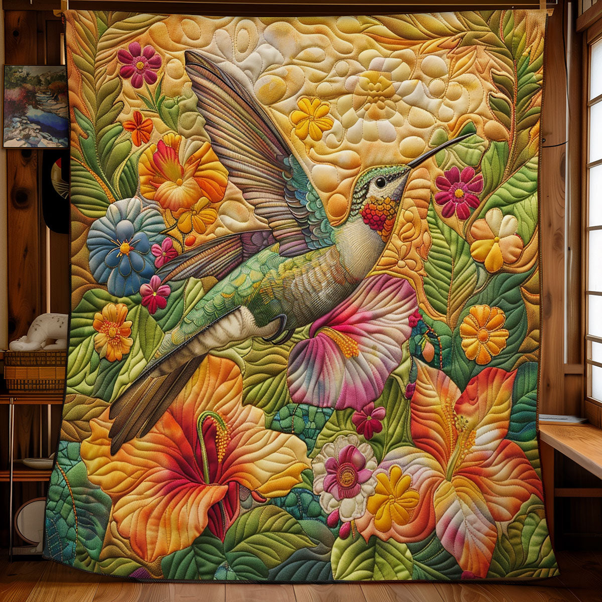 Crystal Hummingbird SR1908003CL Quilt