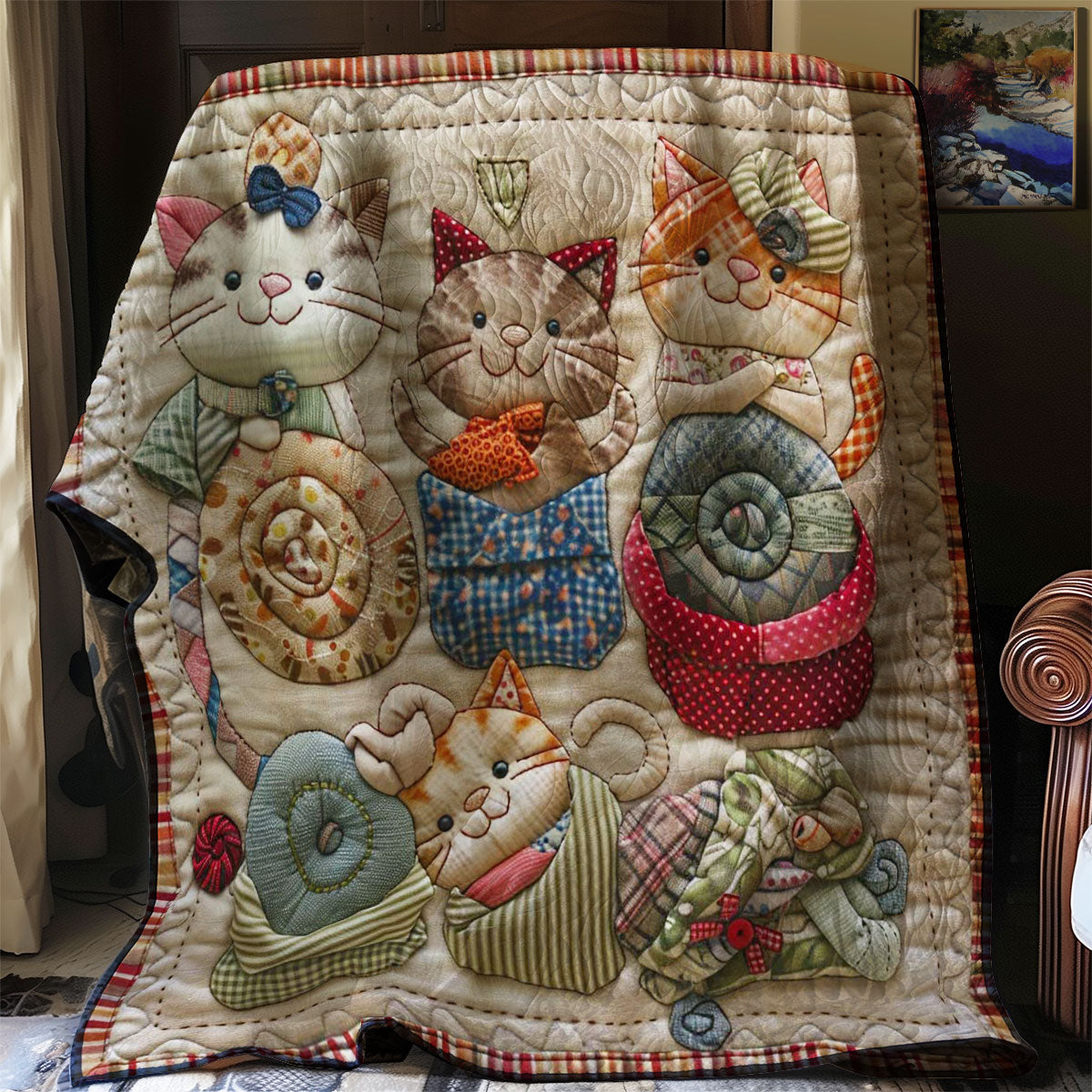 Cuddle Cats WN0908136CL Quilt