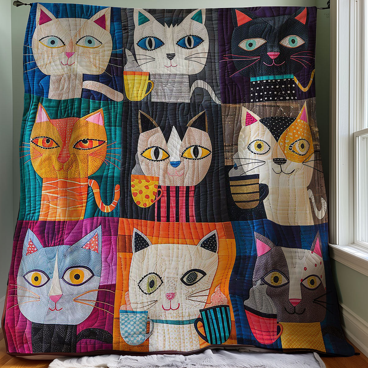 Cups Cats WM2907001CL Quilt