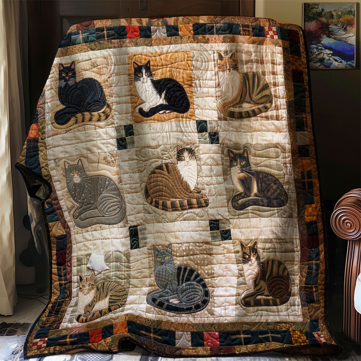 Cute Cat WN0908059CL Quilt