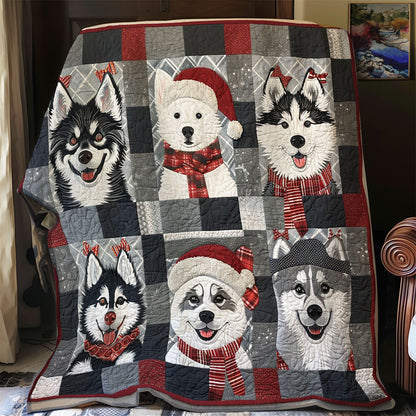 Cute Husky SR0908049CL Quilt