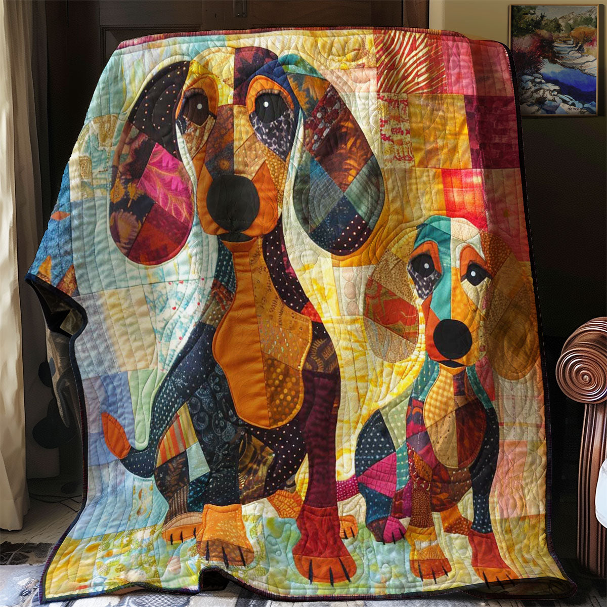 Dachshund Dandy WN1508015CL Quilt