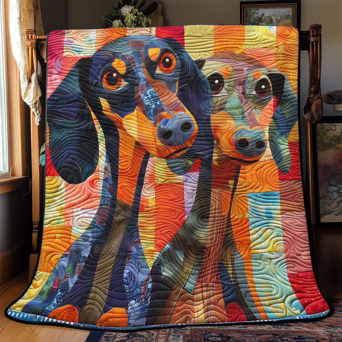 Dachshund Delight WN2208051CL Quilt