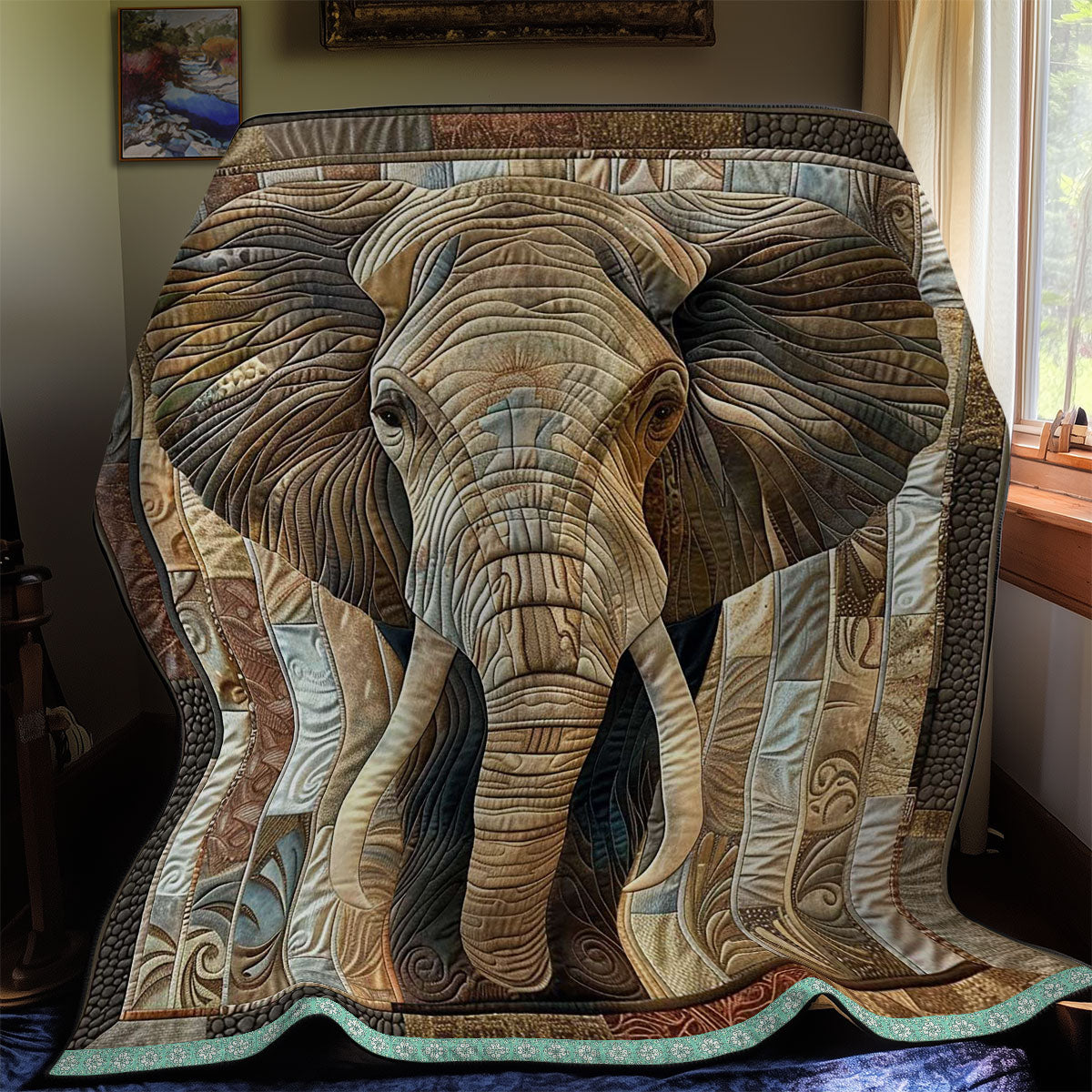 Desert Elephant WN2908016CL Quilt