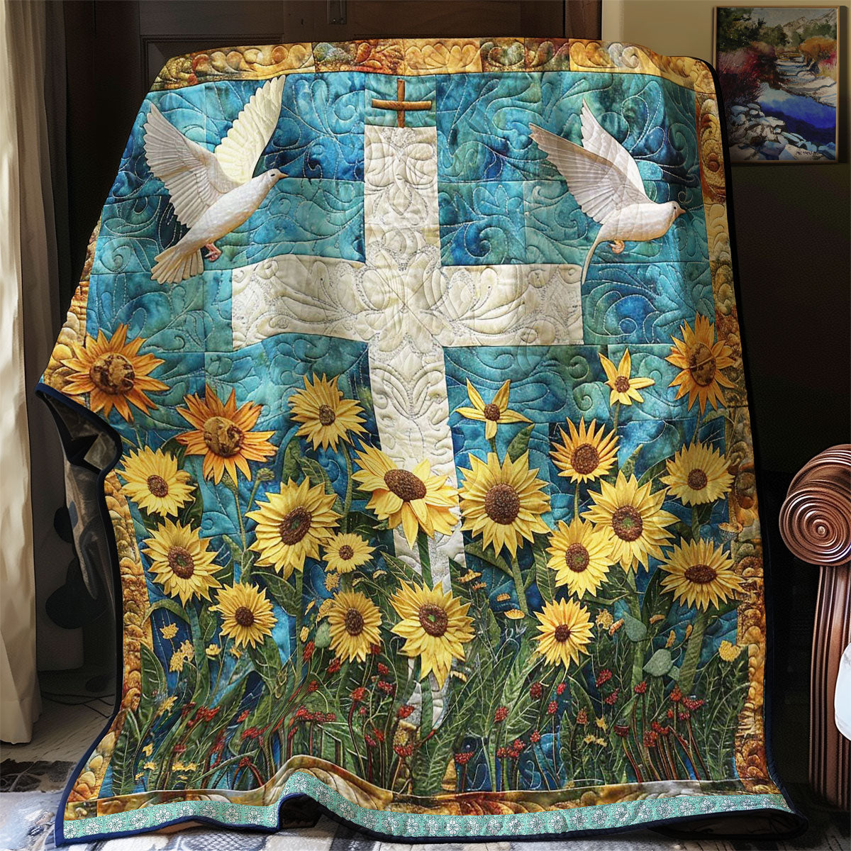 Divine Cross WN0509017CL Quilt