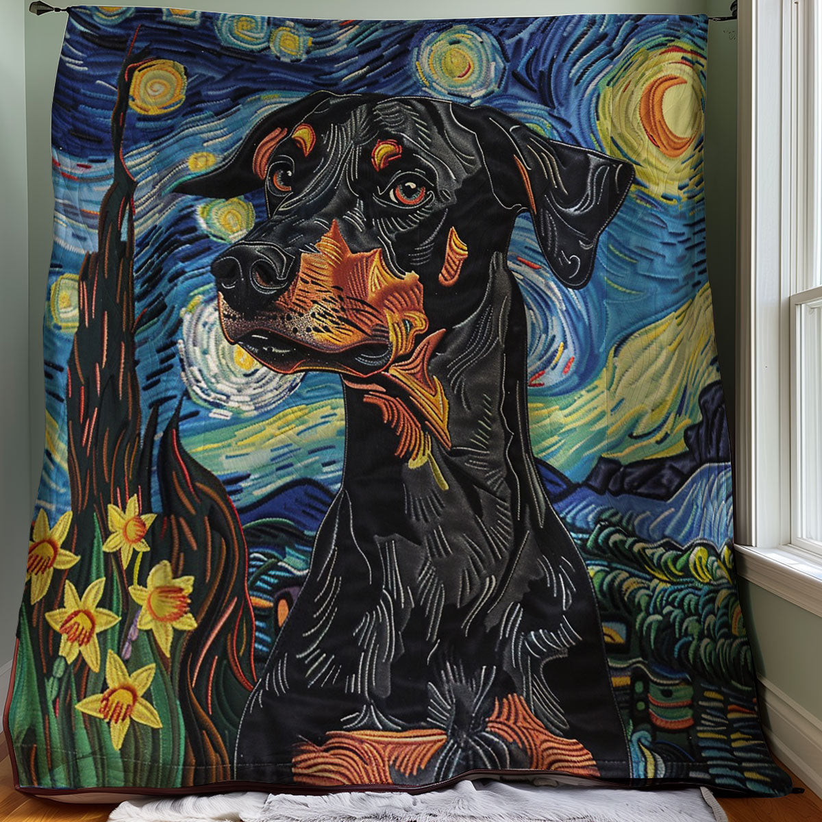 Doberman Pinscher WM2907001CL Quilt