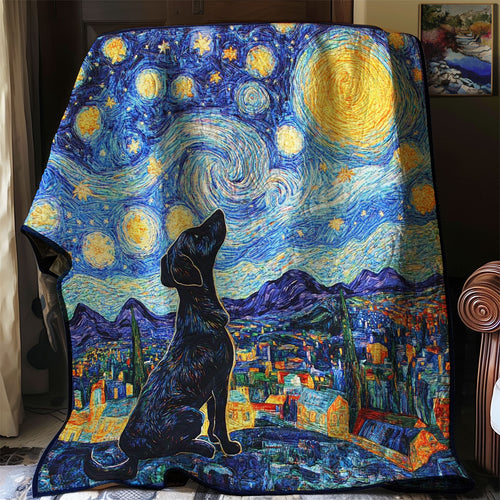 Dog And Starry Sky WN0208034CL Quilt