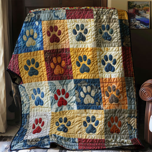 Dog Footprint WM1008080CL Quilt