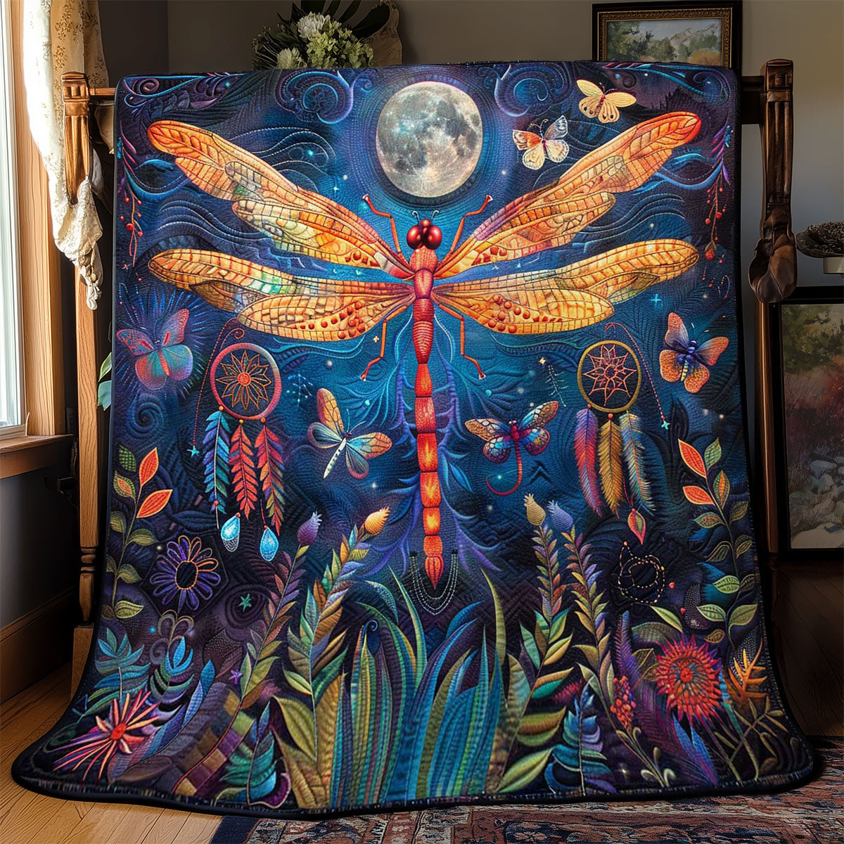 Dragonfly In Lunar Radiance WN2708049CL Quilt