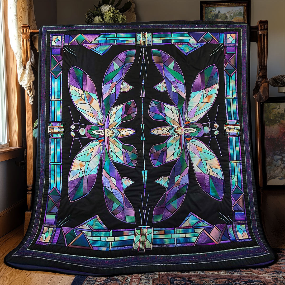 Dragonfly Mosaic WN2708039CL Quilt