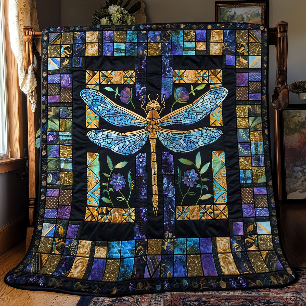 Dragonfly's Crystal Wings WN2808038CL Quilt