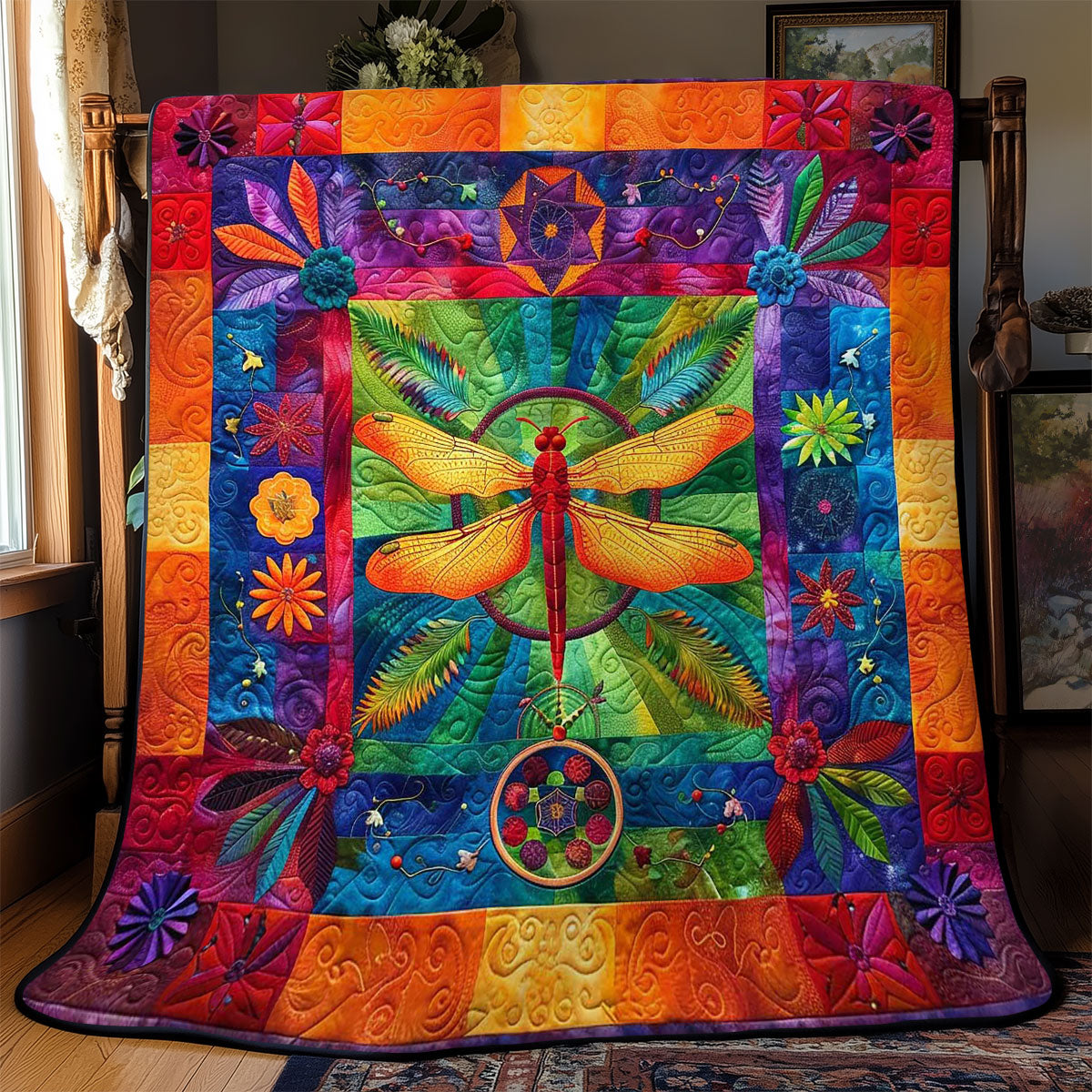 Dragonfly's Ethereal Catcher WN2708030CL Quilt