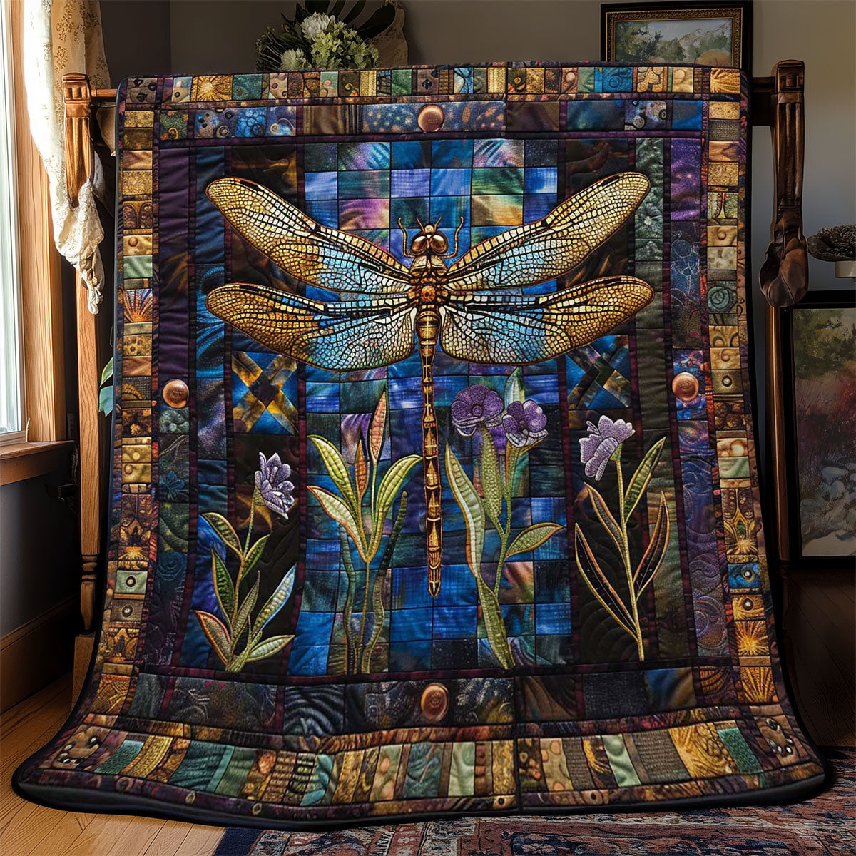 Dragonfly's Hidden Oasis WN2808040CL Quilt