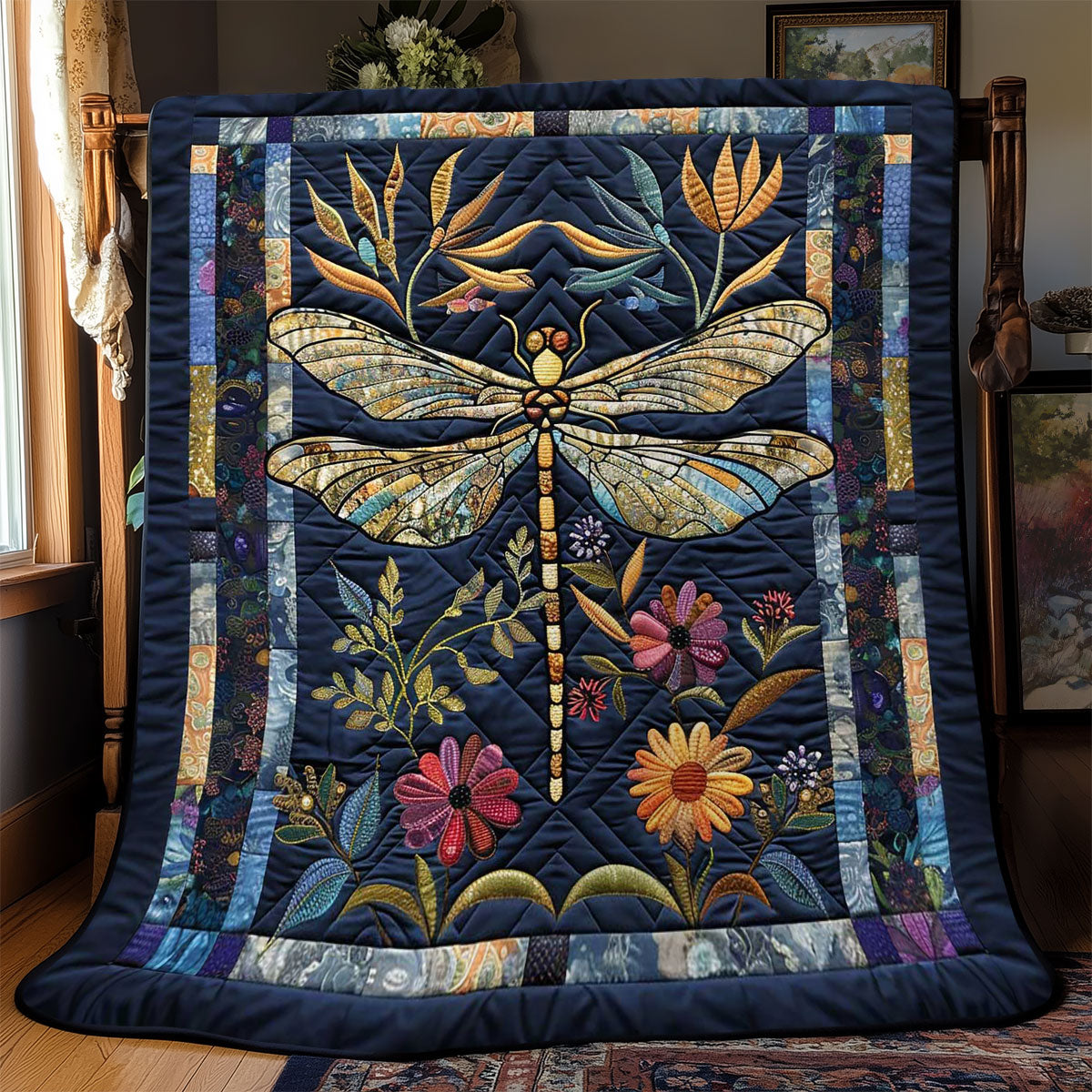 Dragonfly’s Secret Realm WN2808031CL Quilt