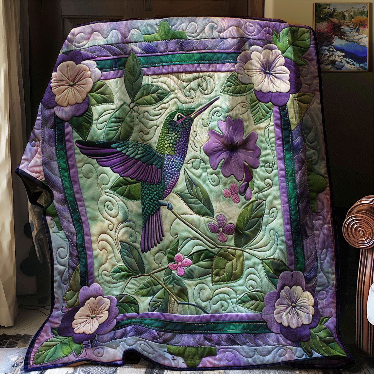 Dreamy Hummingbird WN0908133CL Quilt