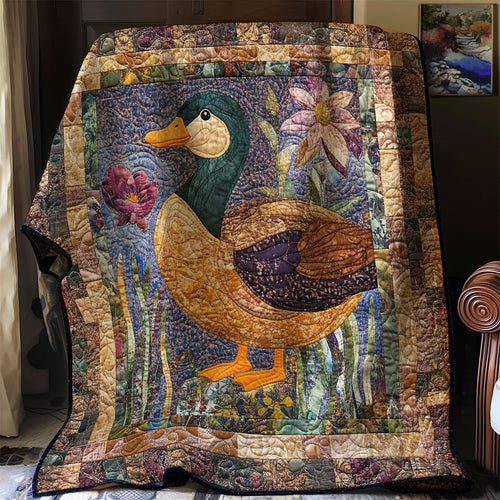 Duck And Flowers WN3107004CL Quilt