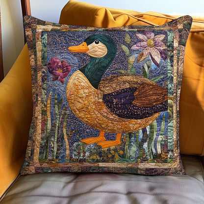 Duck And Flowers WN3107061CL Quilt Pillow Case