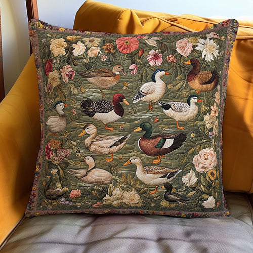 Duckling Floral WN3107067CL Quilt Pillow Case