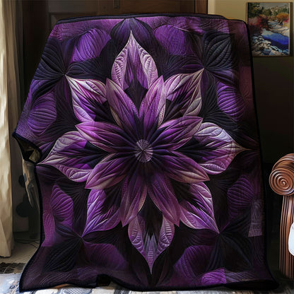 Elegant Purple Flower WN1508049CL Quilt