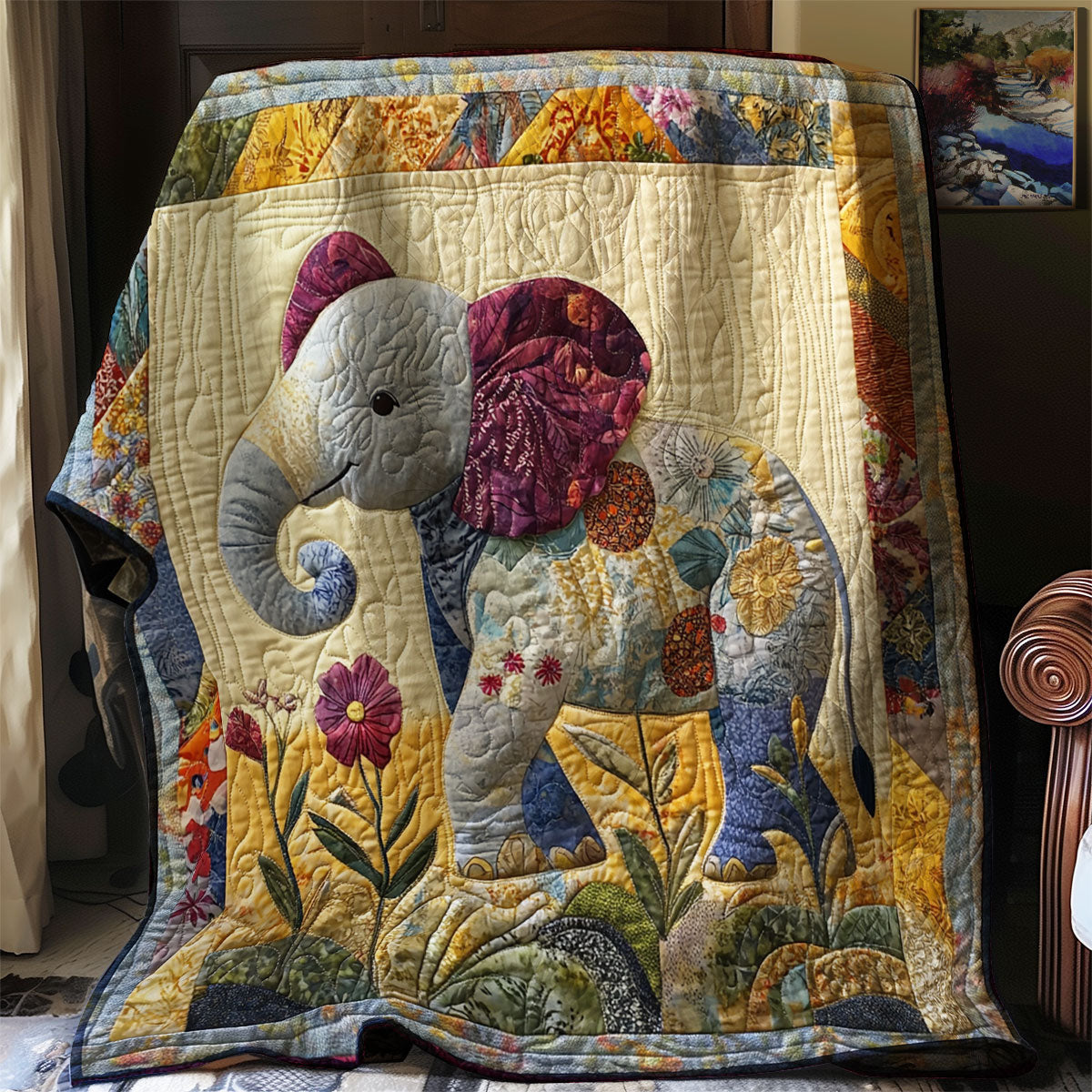 Elephant Cute WN0108058CL Quilt