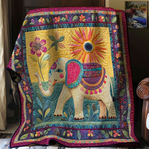 Elephant Harmony WN0108059CL Quilt