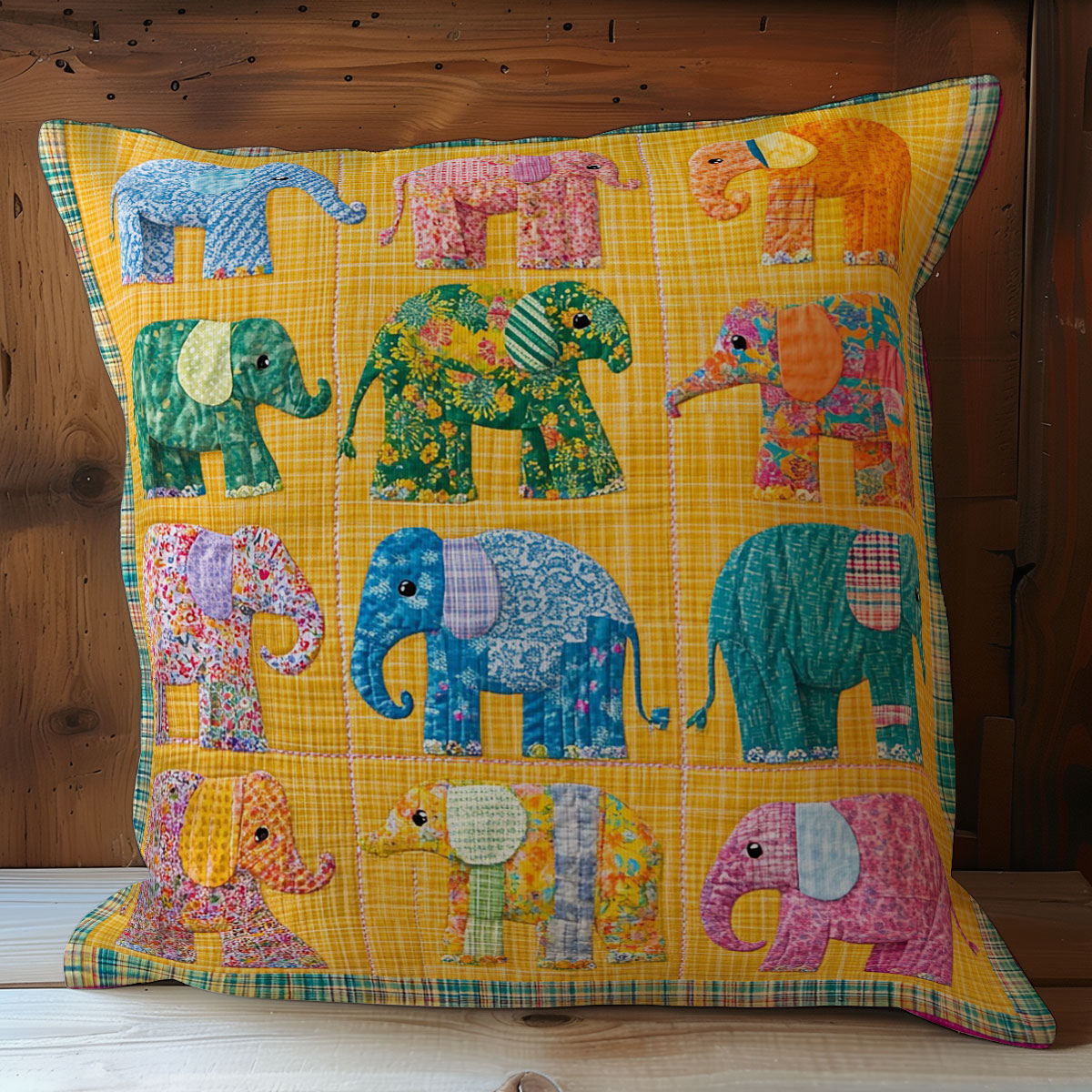 Elephants WM0508130CL Quilt Pillow Case