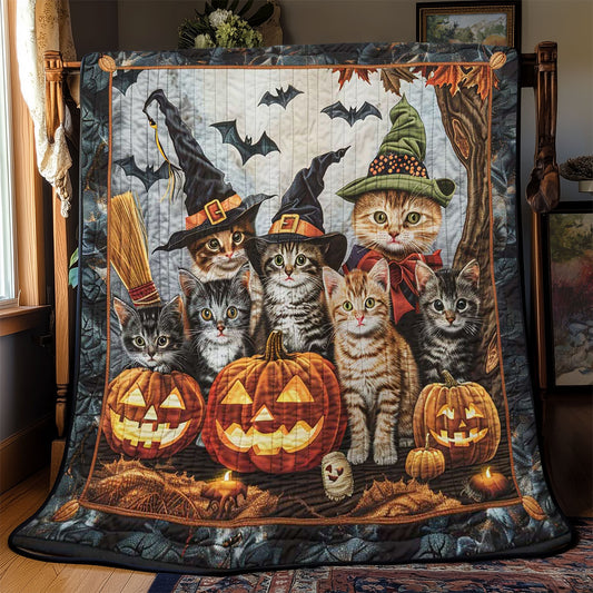 Enchanted Cats Halloween WN2608018CL Quilt