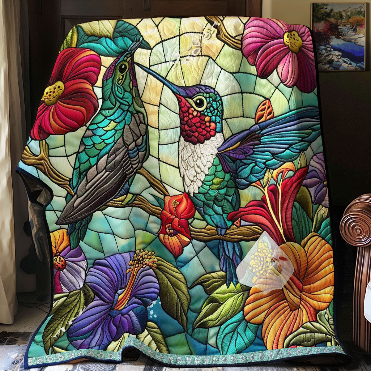 Enchanted Hummingbirds WN0509059CL Quilt