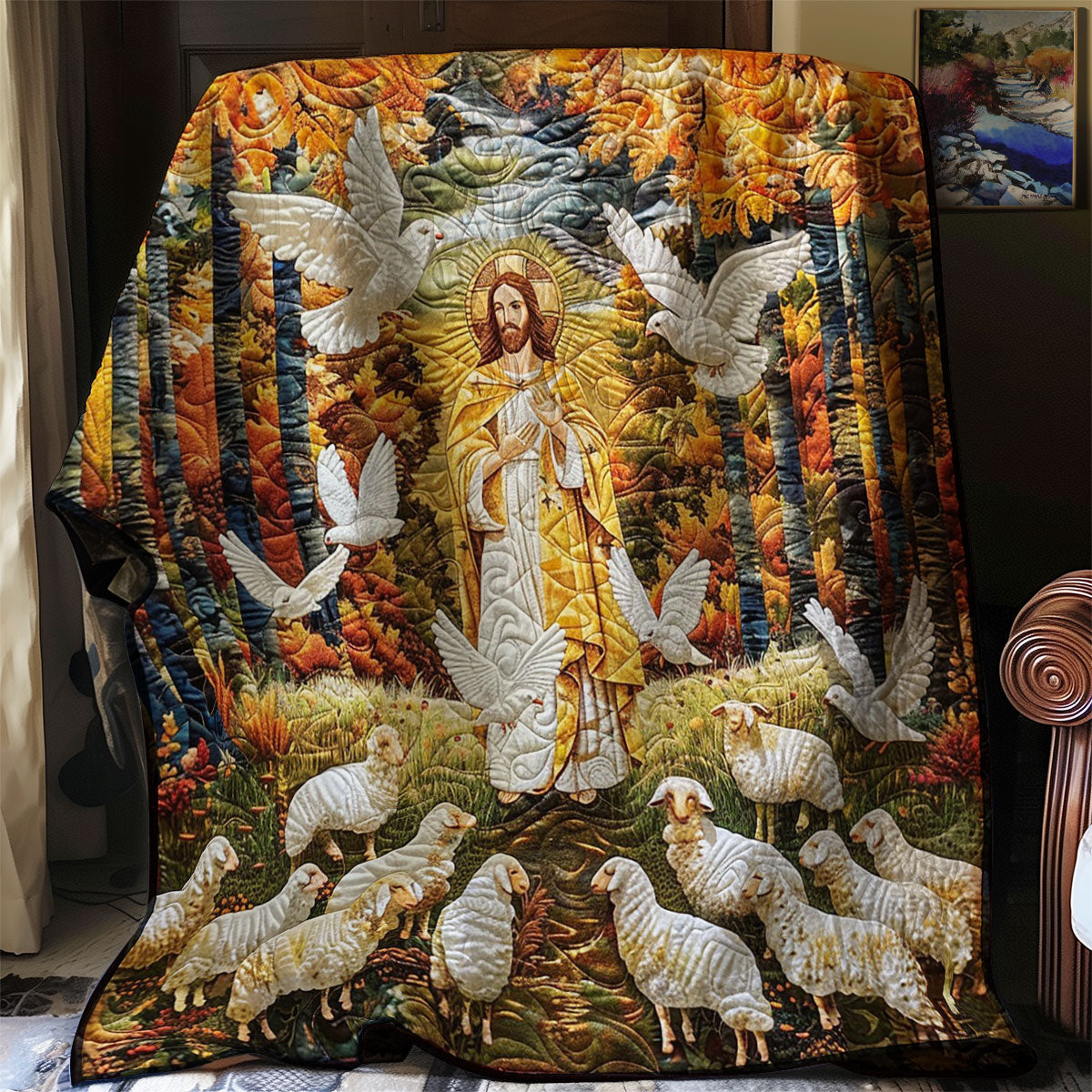 Fairy Light Jesus WM2808066CL Quilt