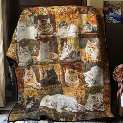 Fall Cats WM1308034CL Quilt