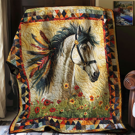 Fall Running Horse WM1008031CL Quilt