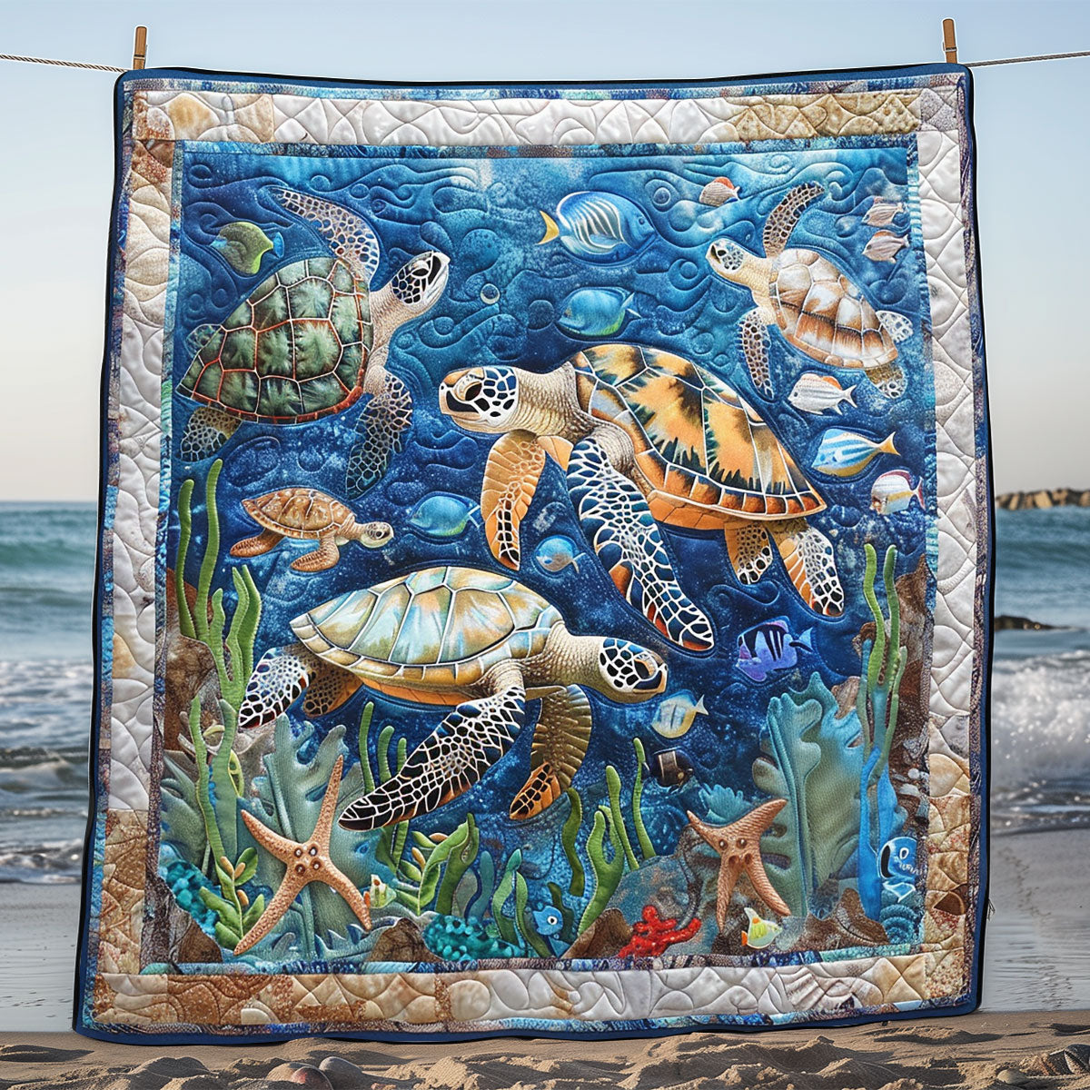 Family Turtle SR2208002CL Quilt