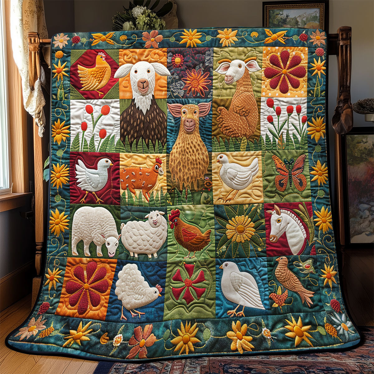 Farmyard Friends WN2208092CL Quilt