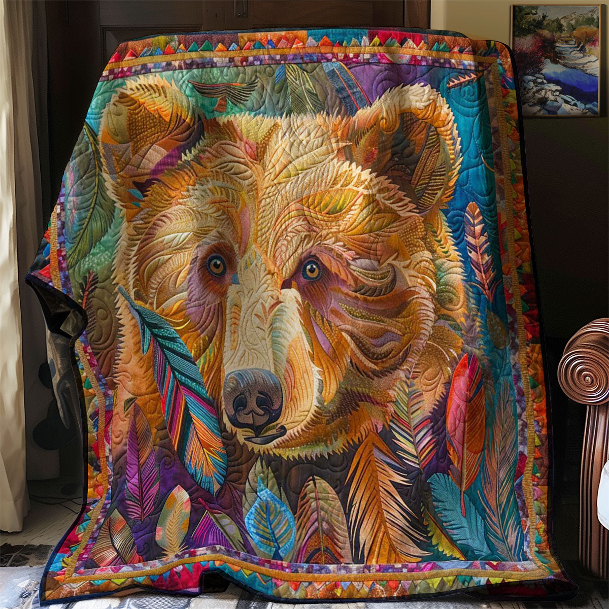 Feathered Bear Grove WN1408053CL Quilt