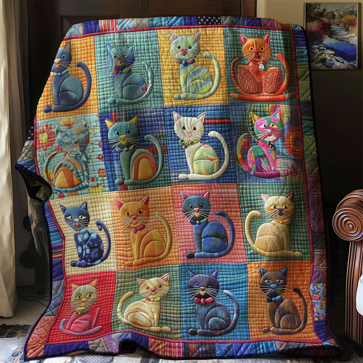 Feline Fun Fest WN0908067CL Quilt
