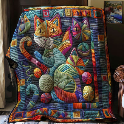 Feline Fun with Yarn WN0908051CL Quilt