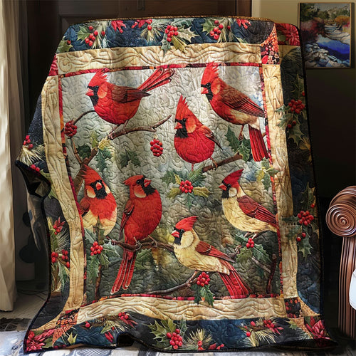 Festive Cardinal WN1608013CL Quilt