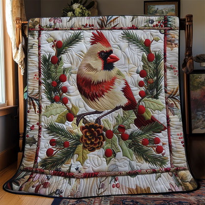 Festive Cardinal WN2208040CL Quilt