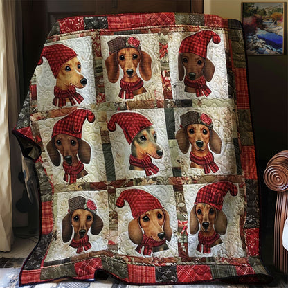 Festive Dachshund WN1508070CL Quilt