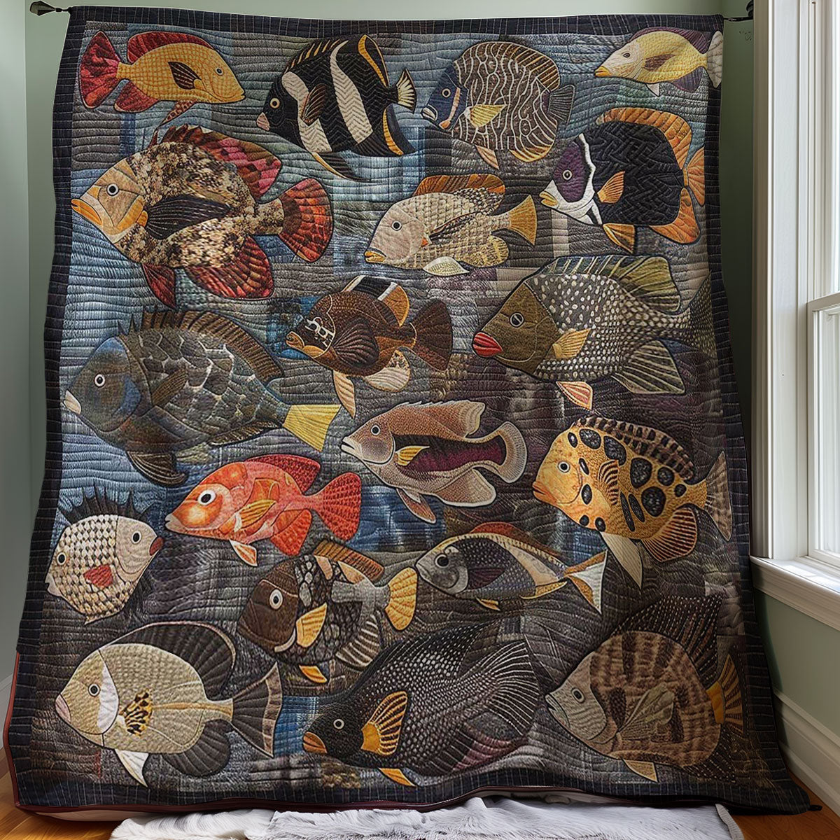 Fishes WM2907001CL Quilt