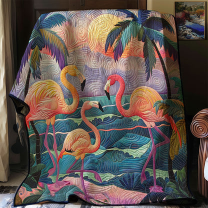 Flamingo Beach Bliss WN0808151CL Quilt