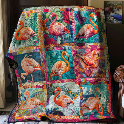 Flamingo Beachside WN0808053CL Quilt