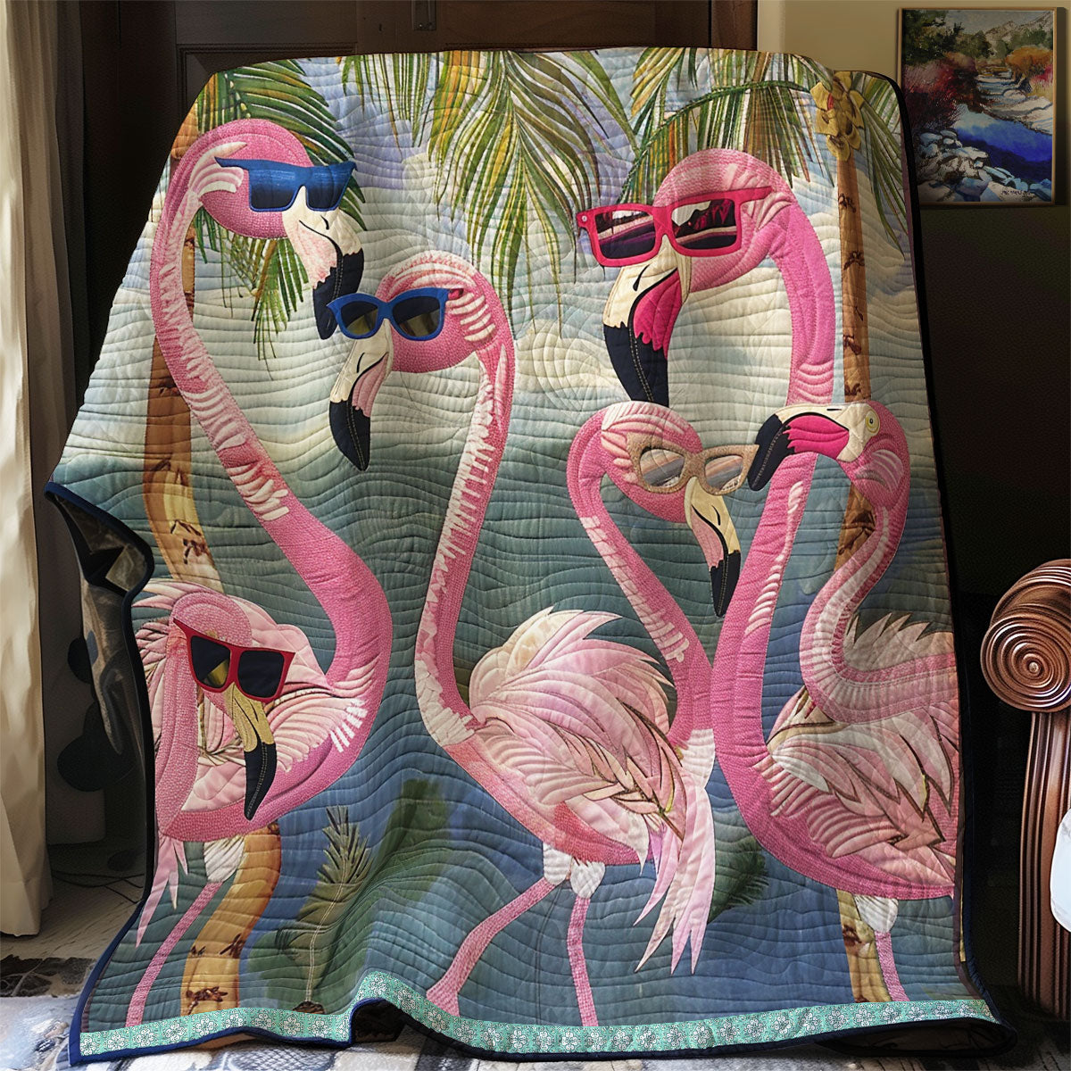 Flamingo Lagoon WN0909037CL Quilt