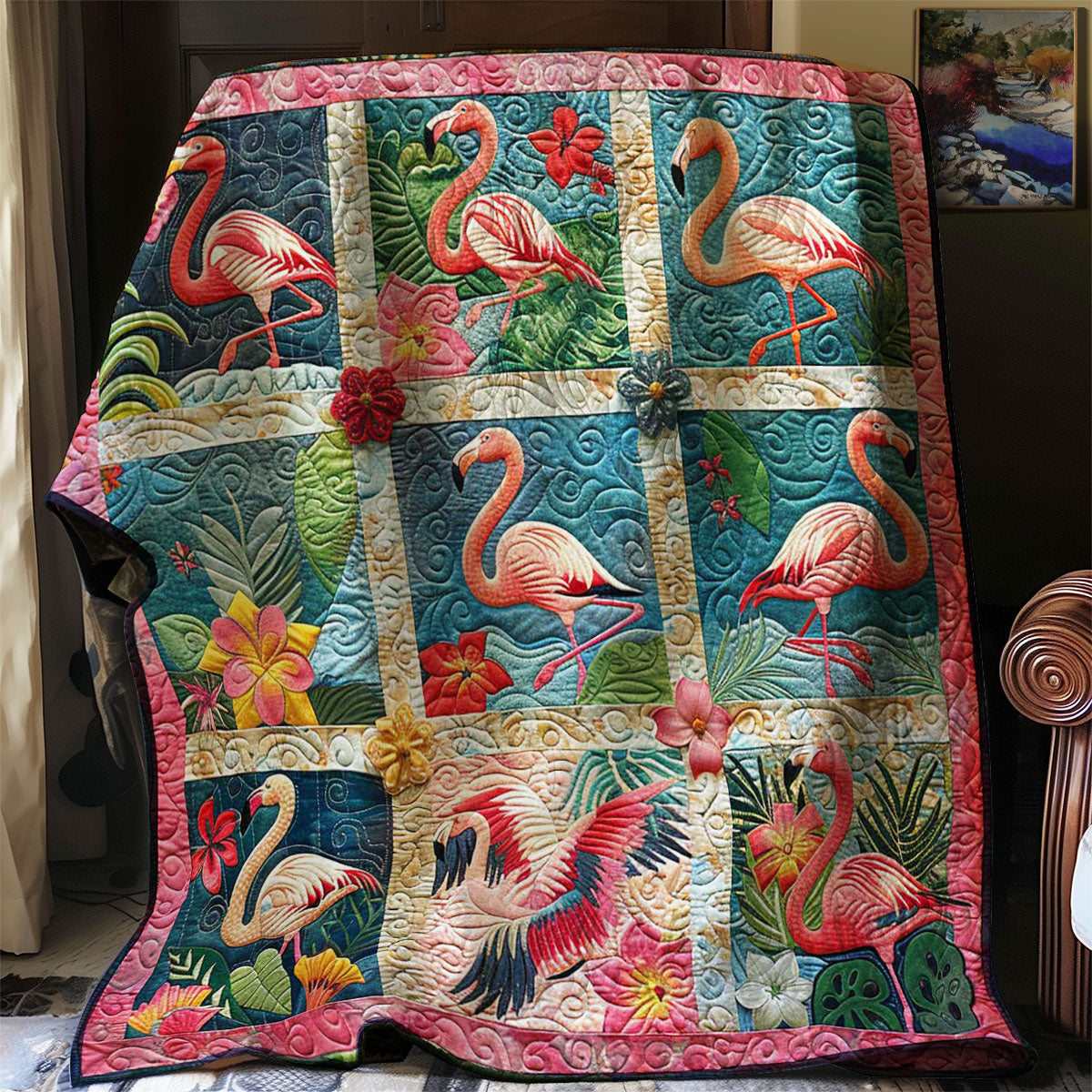 Flamingo Shore Comfort WN0808152CL Quilt