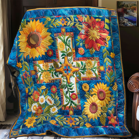 Floral Cross SR1308012CL Quilt