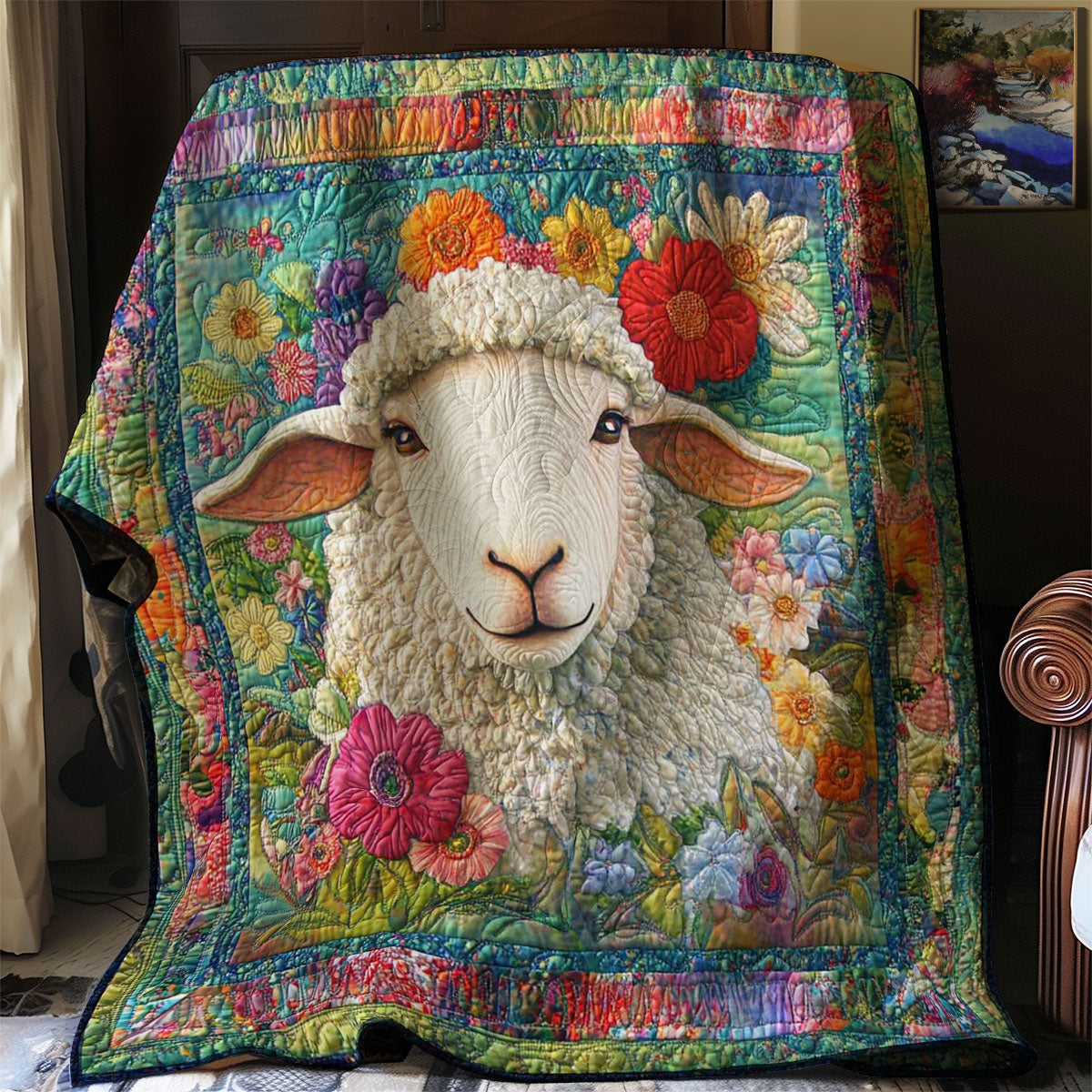 Floral Fleece Comforter WN0708038CL Quilt